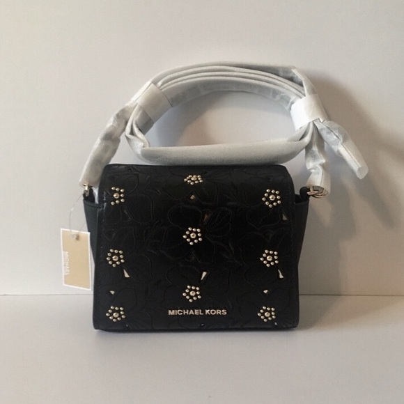 Michael Kors Handbags - NWT Authentic Michael Kors Sofia Black/Gold Bag
